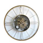 שעון גלגלים פתוח זהב